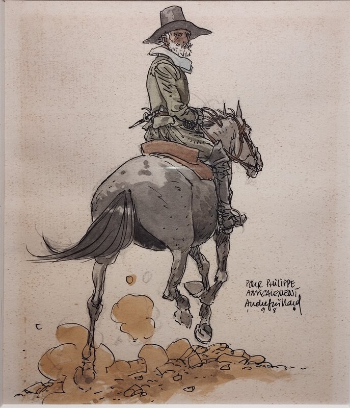 Cavalier par André Juillard - Illustration originale