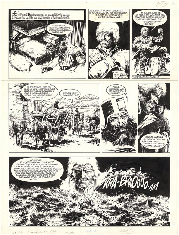 William Vance, Ramiro - Le secret du Breton - Planche originale