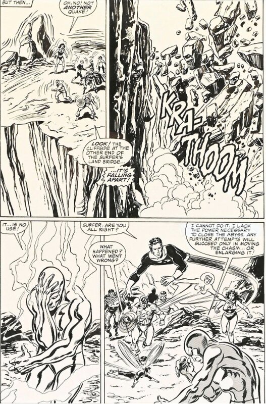 John Buscema, Tom Palmer, Avengers #266 Secret Wars epilogue - Comic Strip
