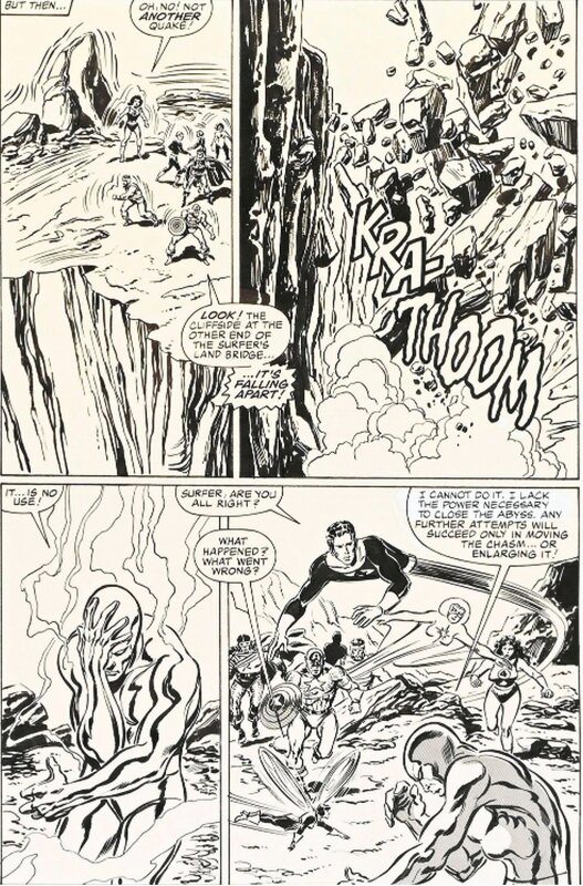 John Buscema, Tom Palmer, Avengers #266 Secret Wars epilogue - Planche originale