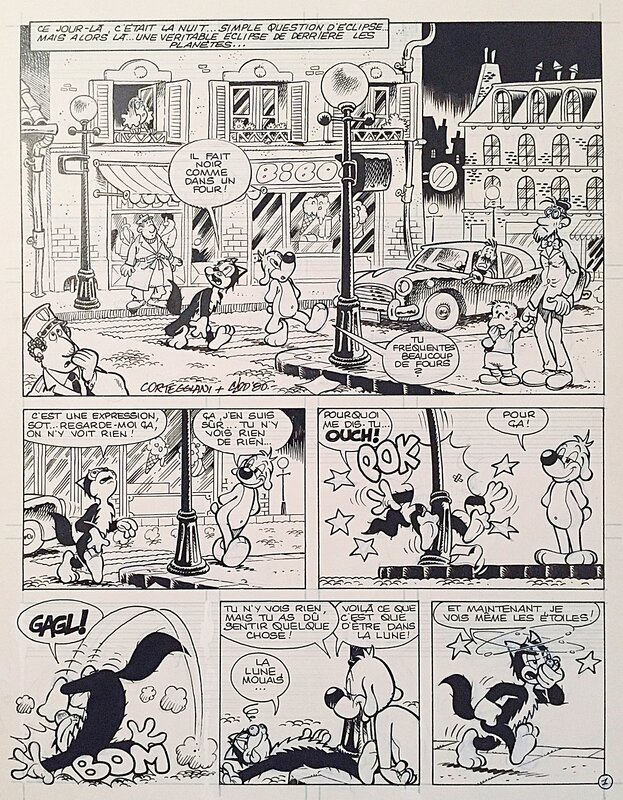 Clod, François Corteggiani, José Cabrero Arnal, Clod, Pif et Hercule, les voyageurs de l'inconnu, chapitre 1, Pif Gadget#941, planche n°1, 1987. - Planche originale