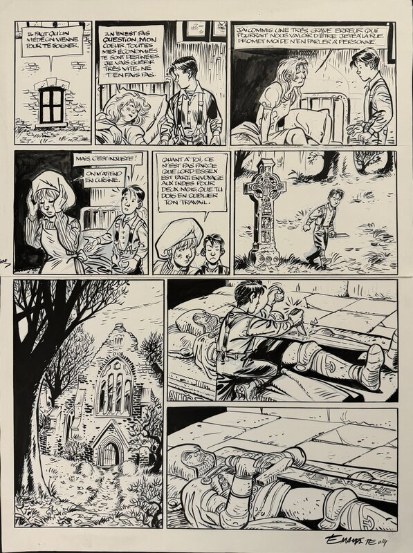 Éric Maltaite, Stéphane Colman, Choc - Les Fantômes de Knightgrave - Partie 1 - Planche originale