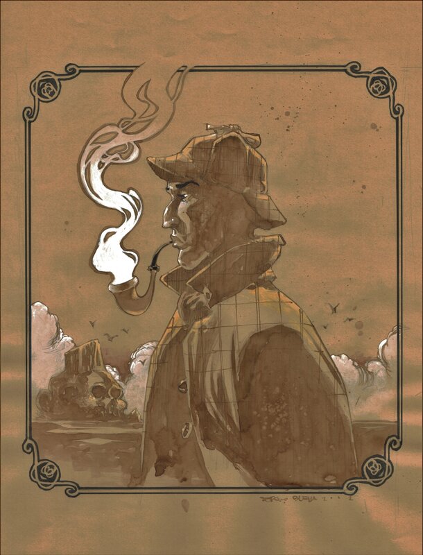 Sergio Bleda, Sherlock Holmes y la Rata Gigante de Sumatra - Cover - Original Illustration