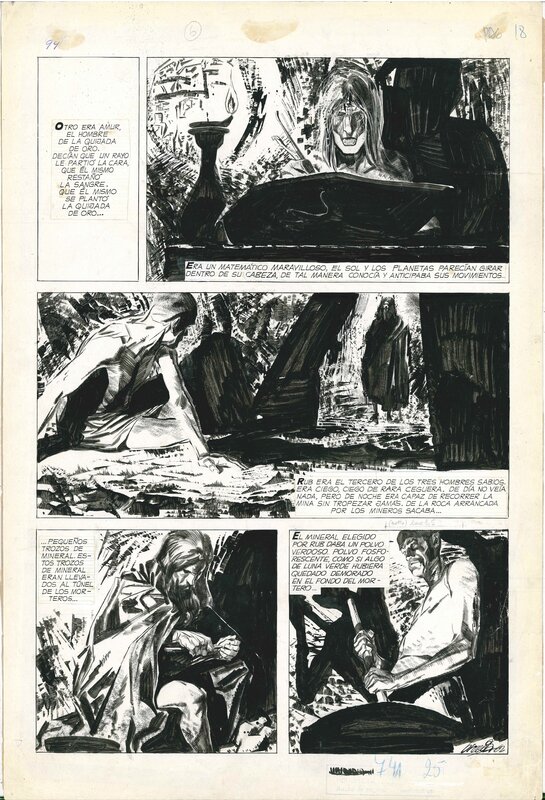 Alberto Breccia, Mort Cinder - La tour de Babel - Comic Strip