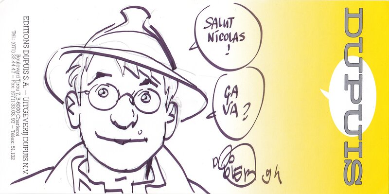 Alain Dodier, Jérôme K. Jérôme Bloche - Sketch