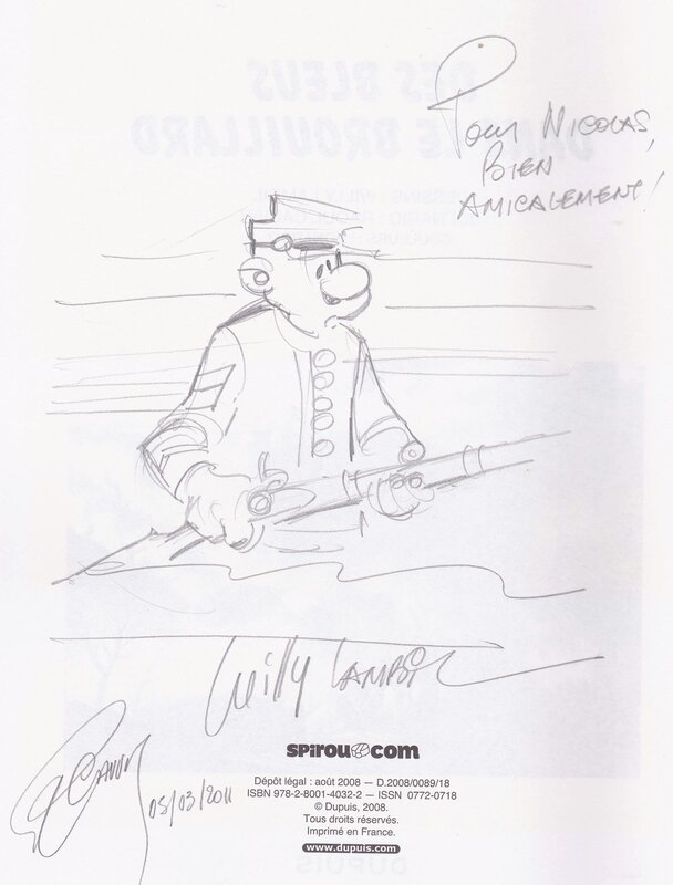 Blutch par Willy Lambil, Raoul Cauvin - Dédicace