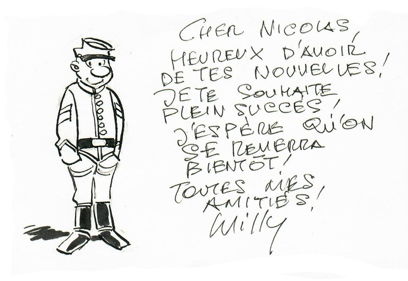 Blutch par Willy Lambil - Dédicace