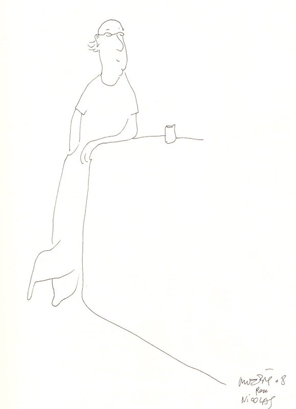 Autoportrait by Moebius - Sketch