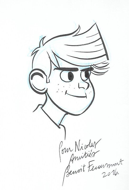 Spirou par Benoît Feroumont - Dédicace