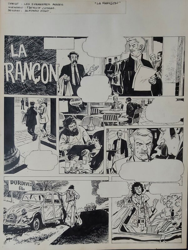 En vente - La RANÇON par Alfonso Font, Patrick Cothias - Planche originale