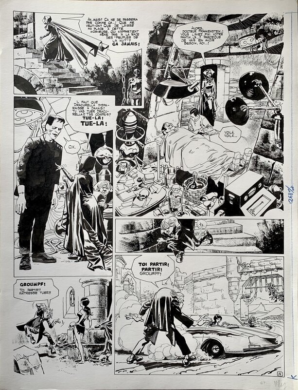 Ribera, Dracurella, planche n°4, 1973. - Comic Strip