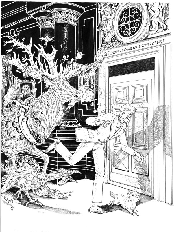 En vente - Lionel Richerand. L’esprit de Lewis T1 p37 - Planche originale