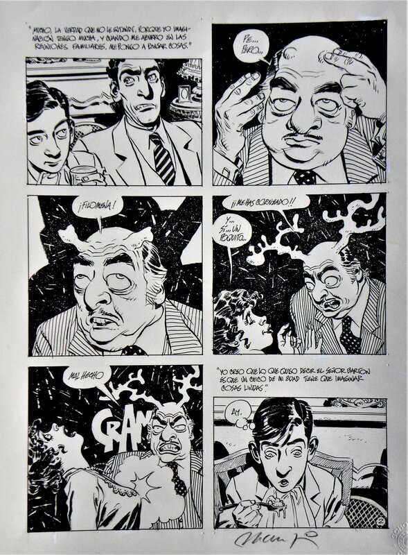 For sale - « Spaghetti Brothers » Planche Originale n° 10 – Domingo Mandrafina - Comic Strip