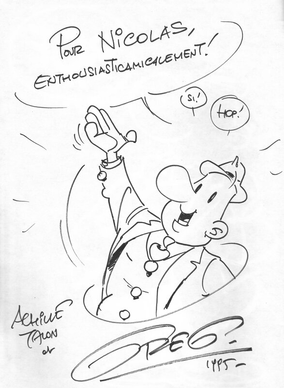Achille Talon par Greg - Dédicace
