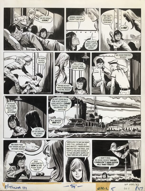 My chum Yum-Yum par Georges Lévis, Jean Sidobre, Nobby Clark - Planche originale