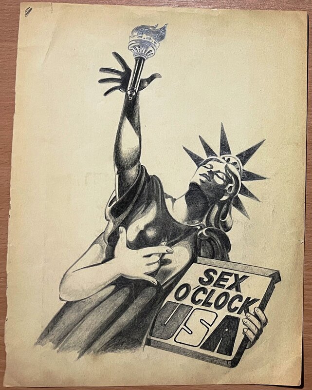 Michel Landi - Sex o'Clock USA Movie Poster Art - Planche originale