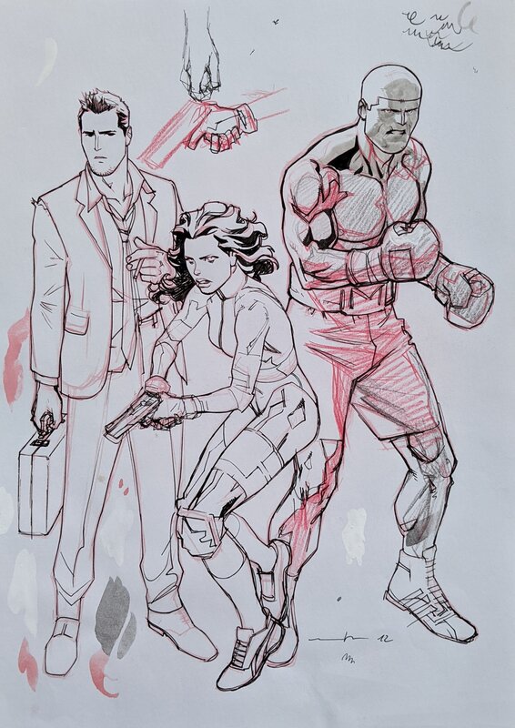 Ken Games Croquis 3 by Marcial Toledano - Original art