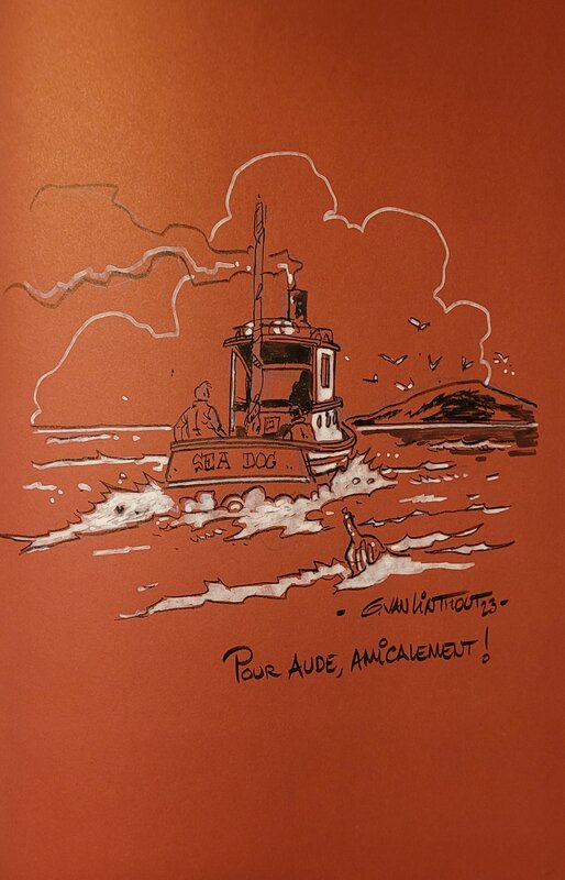 Dédicace de Van Linthout dans Ils étaient dix - Dédicace