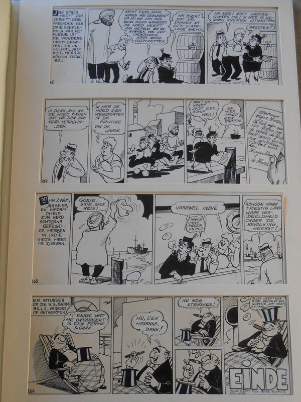 Marc Sleen, De hoed van Geeraard de duivel - FIN - Planche originale