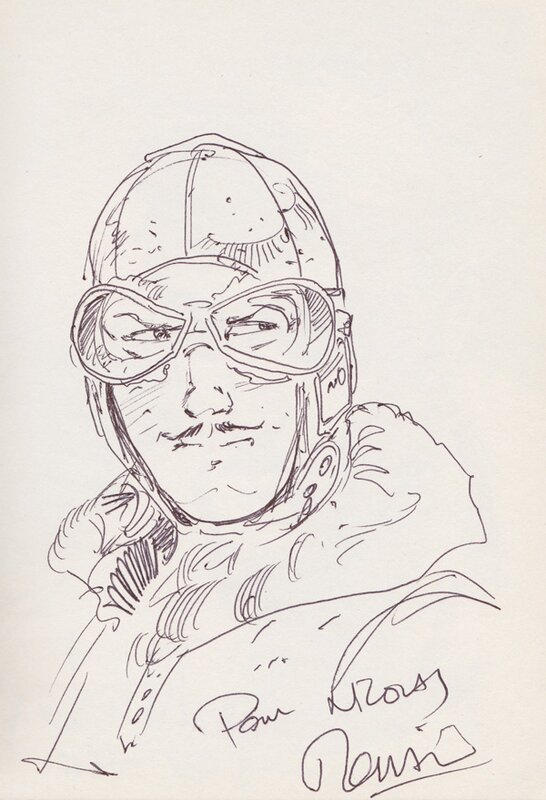 Un aviateur par Romain Hugault - Dédicace