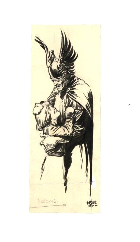 Hans Kresse, De Jeugd van Eric - Illustration Pum Pum - Original Illustration