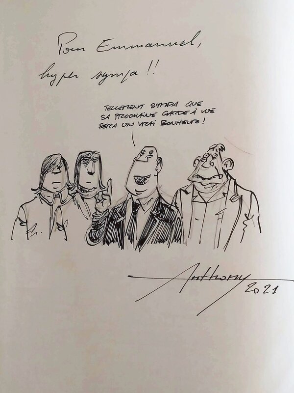 Anthony Pascal, Les dentus, meilleurs flics de France tome1_2021Mai08 - Dédicace
