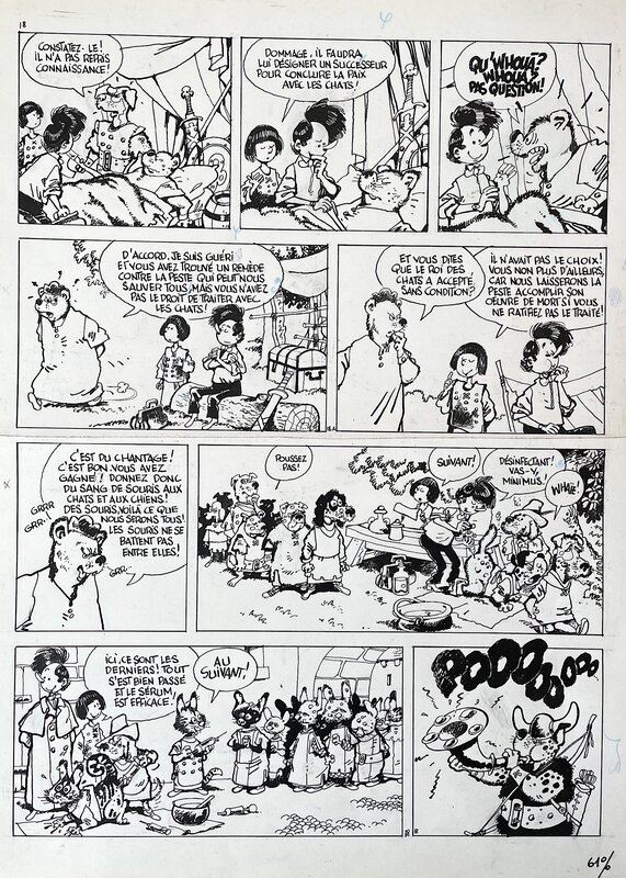 Marc Wasterlain, LA PLANETE DES CHATS / LE GEANT - Comic Strip
