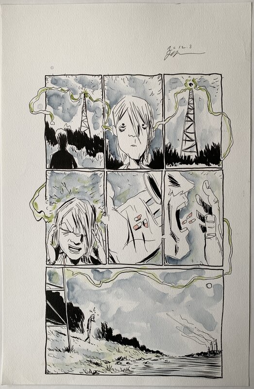 Jeff Lemire - Royal City 12 p08 - Planche originale