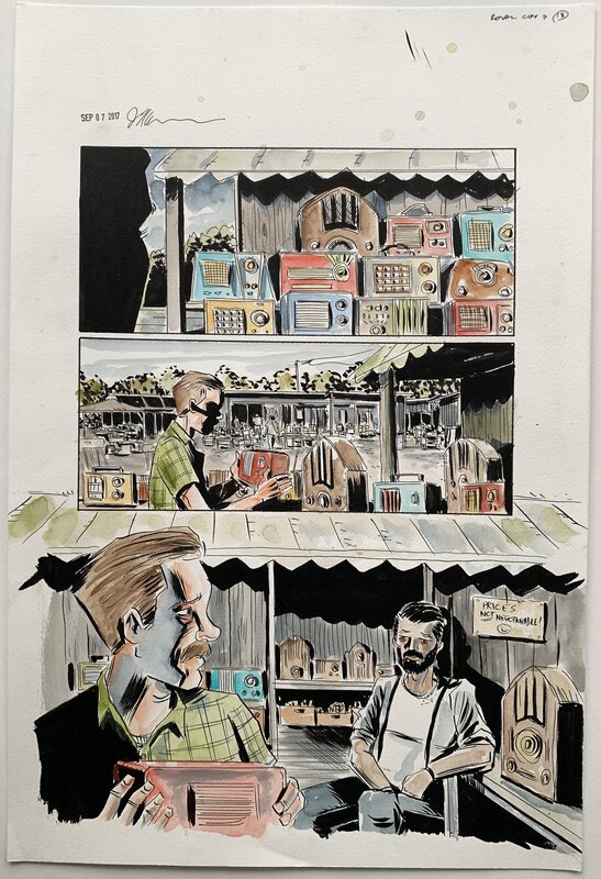 Jeff Lemire - Royal City 7 p18 - Planche originale