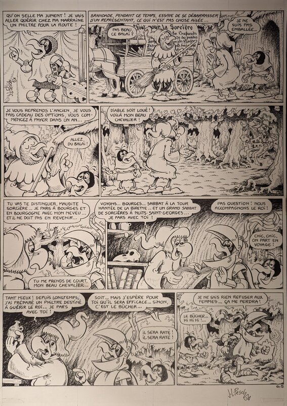 Jean-Louis Pesch, Bec-En-Fer, Tome 6 : Bec-en-Fer chez les Bourguignons, page 6 - Comic Strip