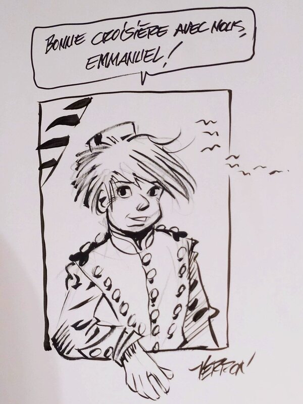 Laurent Verron, Mademoiselle J. tome1 (Il s'appelait Ptirou)_2021Oct09 - Sketch