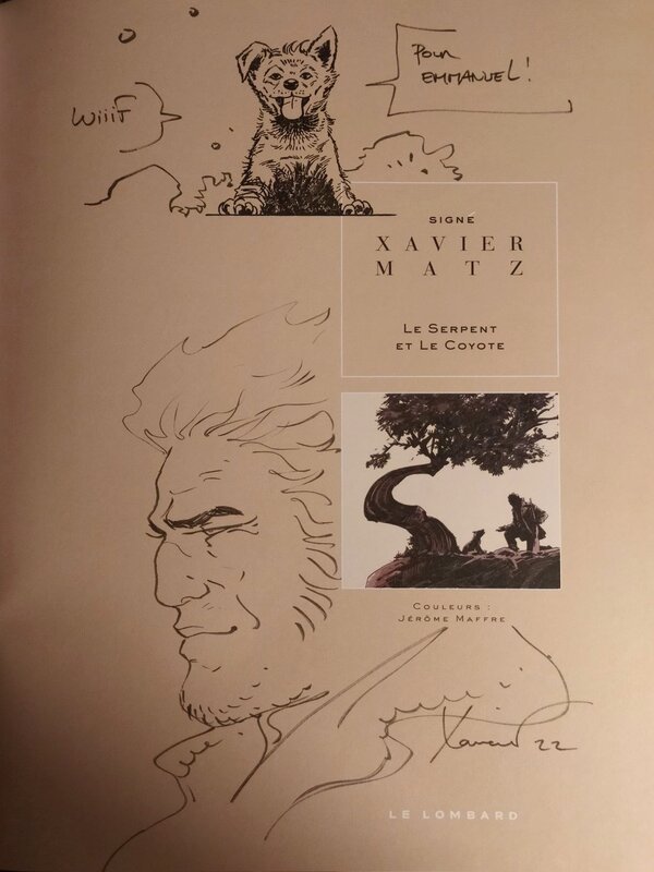 Philippe Xavier, Matz, Le serpent et le coyote 2022Nov05 - Dédicace
