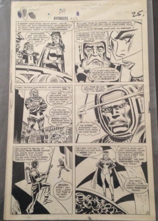 Avengers 23 - Kang par Don Heck, John Romita - Planche originale