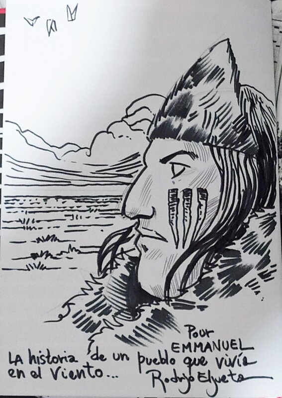 Rodrigo Elgueta, Nous, les Selk'nams 2023Fev04 - Sketch