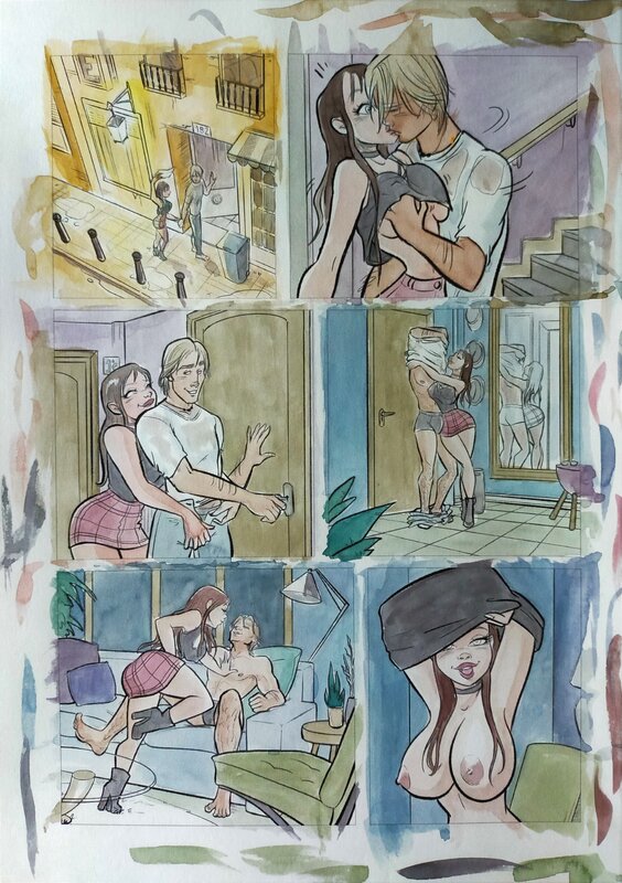 SaraH con Hache, Dans le silence de ton regard p.37 - Planche originale