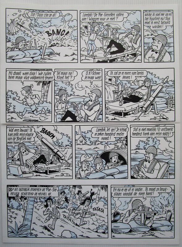 De gramme huurling par Willy Vandersteen - Planche originale