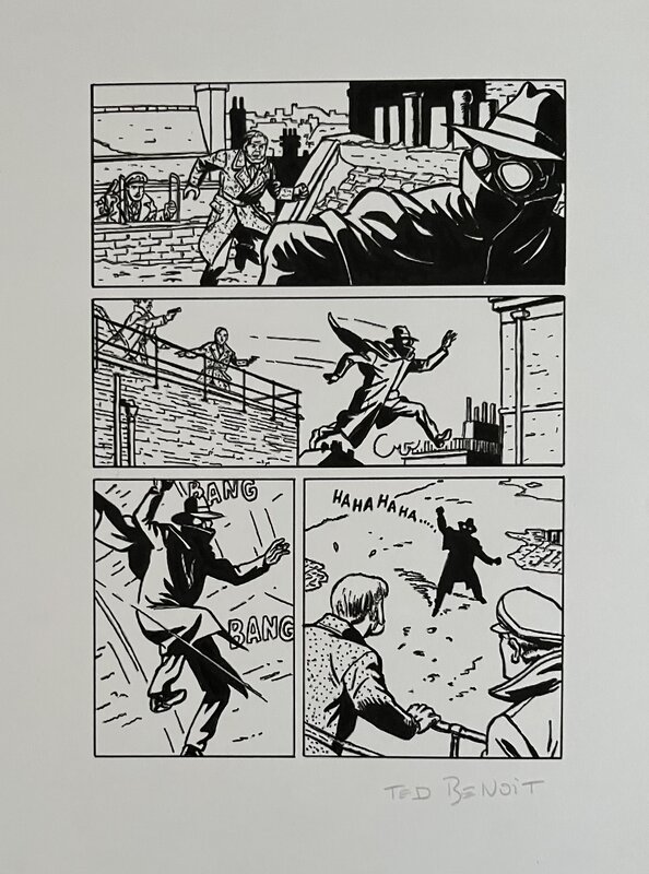 Ted Benoit, Blake & Mortimer - page commercial - Planche originale