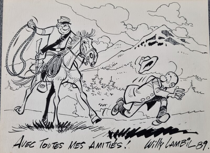 Les tuniques bleues by Willy Lambil, Raoul Cauvin - Original Illustration