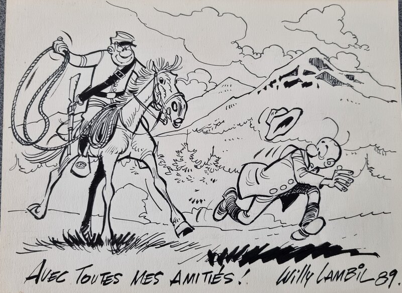 Les tuniques bleues par Willy Lambil, Raoul Cauvin - Illustration originale