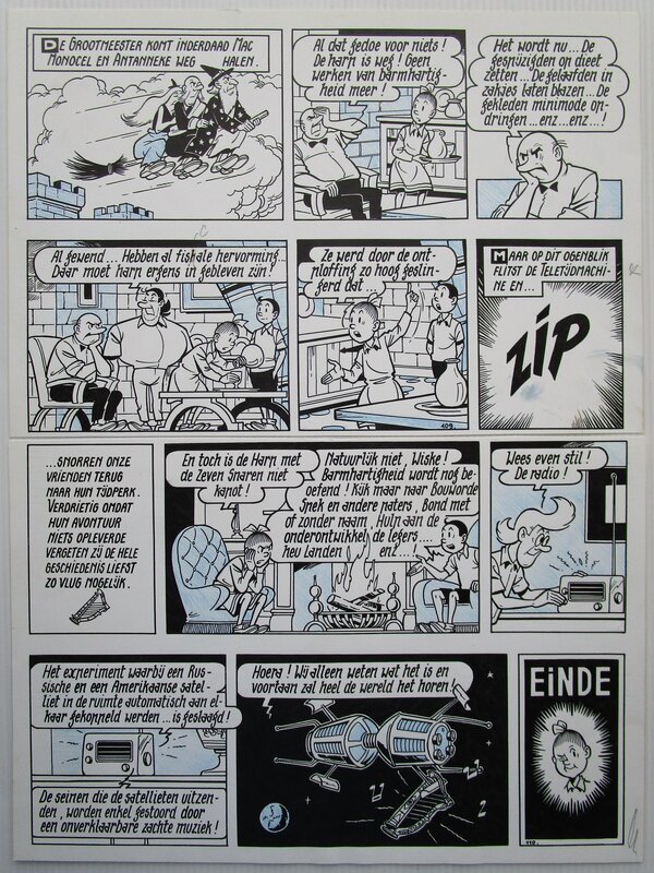 De zeven snaren par Willy Vandersteen - Planche originale