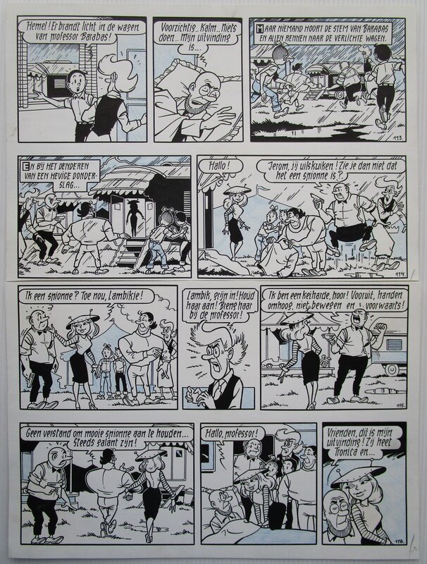 Tedere Tronica par Willy Vandersteen - Planche originale