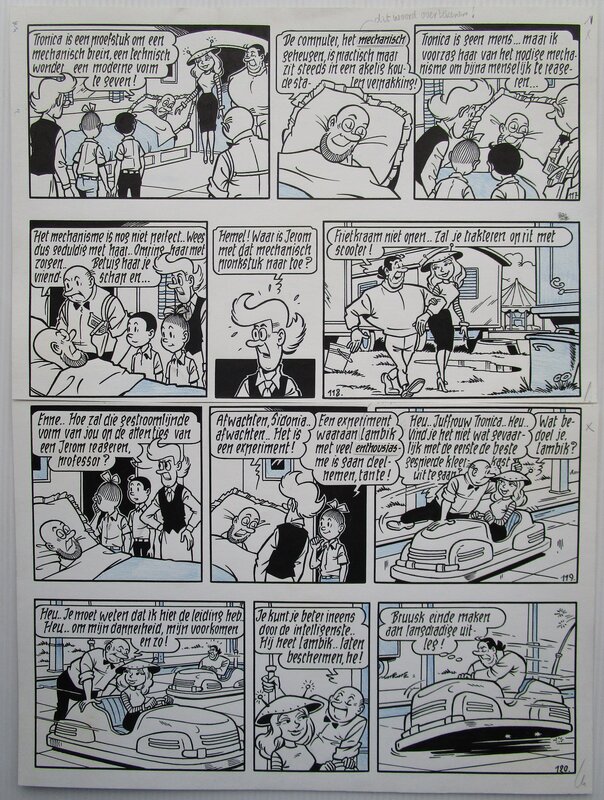 Tedere Tronica par Willy Vandersteen - Planche originale