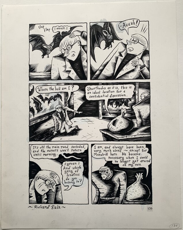 Richard Sala - The Chuckling Whatsit - p135 - Planche originale