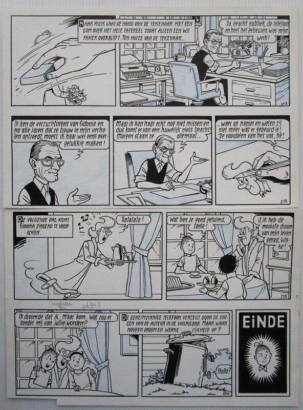 De briesende bruid par Willy Vandersteen - Planche originale