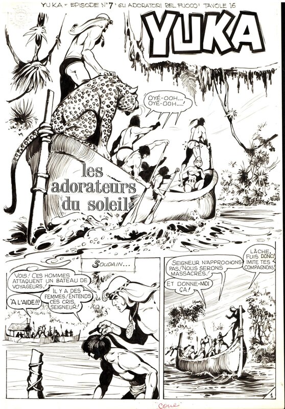 Guido Zamperoni, Yuka , le fils du soleil - Planche originale