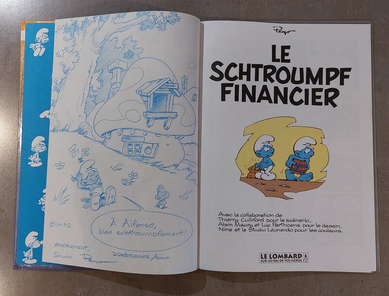 Daniël Desorgher, Le Schtroumpf financier - Dédicace