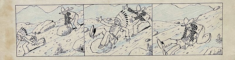 Marijac, Jim Boum chevalier du far west - Planche originale