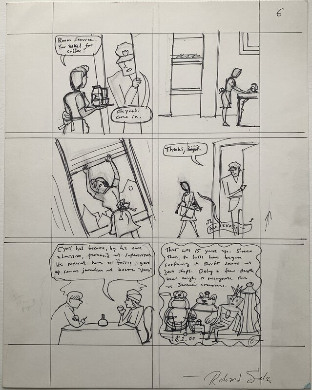 Richard Sala - The Chuckling Whatsit - p061 prelim - Original art