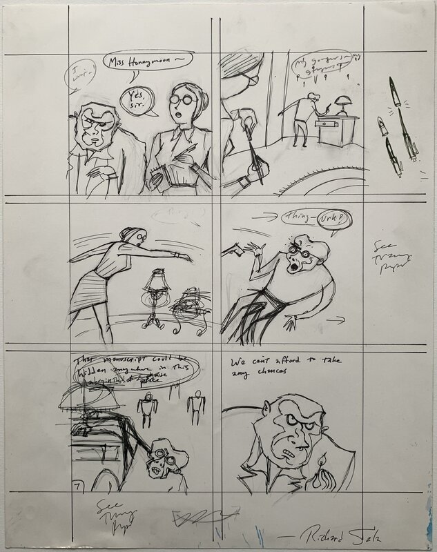 Richard Sala - The Chuckling Whatsit - p082 prelim - Original art