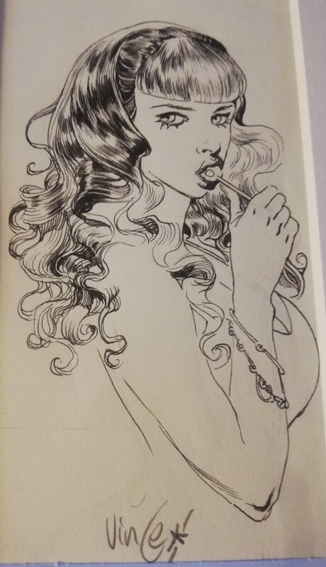 Vince en toute sensualite - Original Illustration